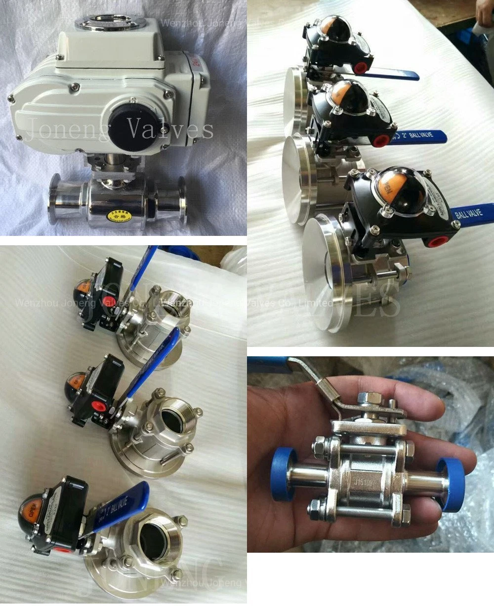 Stainless Steel Sanitary Sanitaire Food Grade Milk Pneumatic Vacuum Butterfly, Diaphragm, Safety Relief Valve, Ball Control Valve (JN-BV1001)