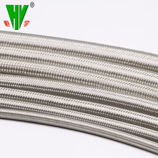 Edelstahl-geflochtener Hochdruck-Duschschlauch, Ersatz-PTFE-Hydraulikschlauch